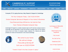 Tablet Screenshot of cam-pc.co.uk